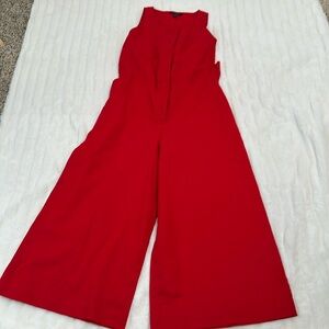 Banana Republic Red Wide-Leg Jumpsuit. Size 4